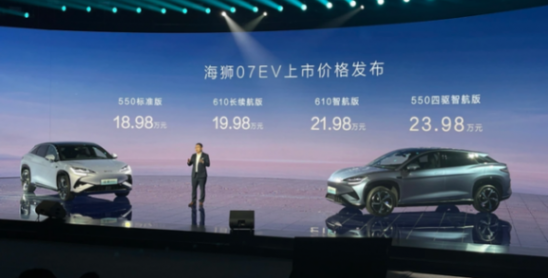 敢于特斯拉Model Y掰手腕?海獅07 EV預要顛覆市場!