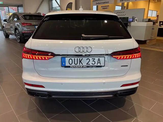 實拍奧迪A6旅行版，白色漆面更加時尚-有駕