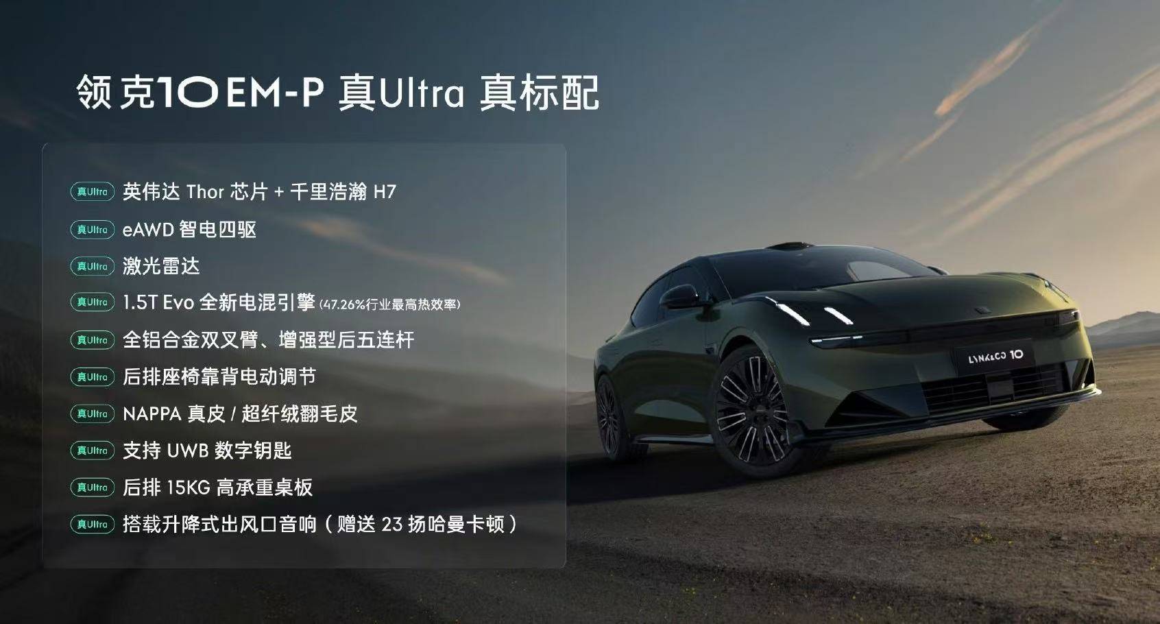 限時優惠價16.38-20.18萬元 領克10 EM-P正式上市