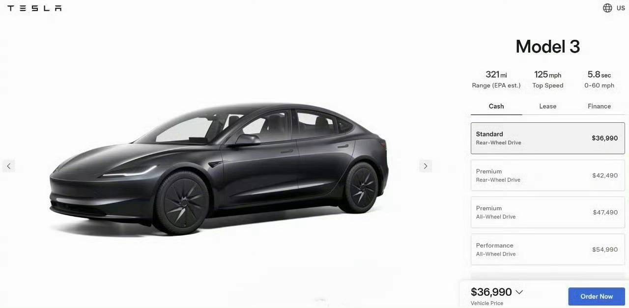 Model 3/Y標(biāo)準(zhǔn)版直降3.9萬,11月交付,不到20萬買特斯拉不是夢