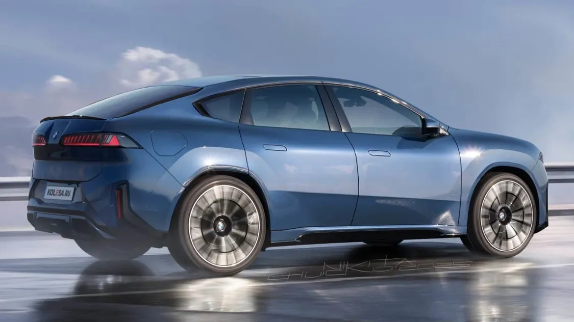 寶馬第二款純電轎跑SUV:iX4渲染圖首曝,溜背造型、運動風格